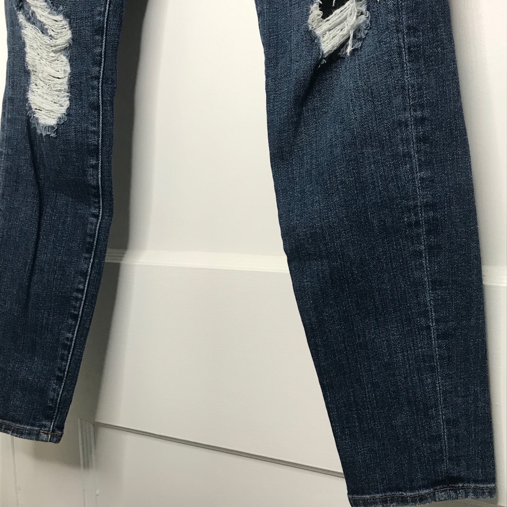 FRAME Denim Le Skinny De Jeanne Shredded Raw Size 28 - Picture 4 of 11